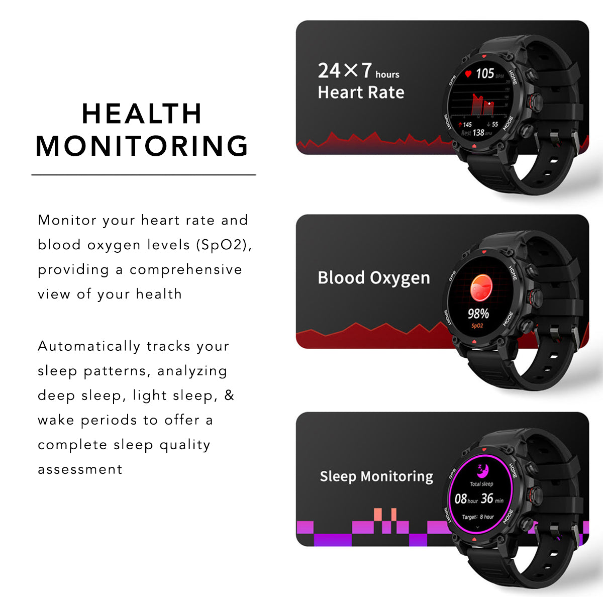 GPS Sports Smart Watch for Men (Answer/Make Calls), 1.39" HD Smart Watches Fitness Tracker with Heart Rate Sleep Monitor, 110+ Sports Modes Step Counter Fitness Watch, IP68 Waterproof Smartwatch for Android iOS - Smart Watch G6