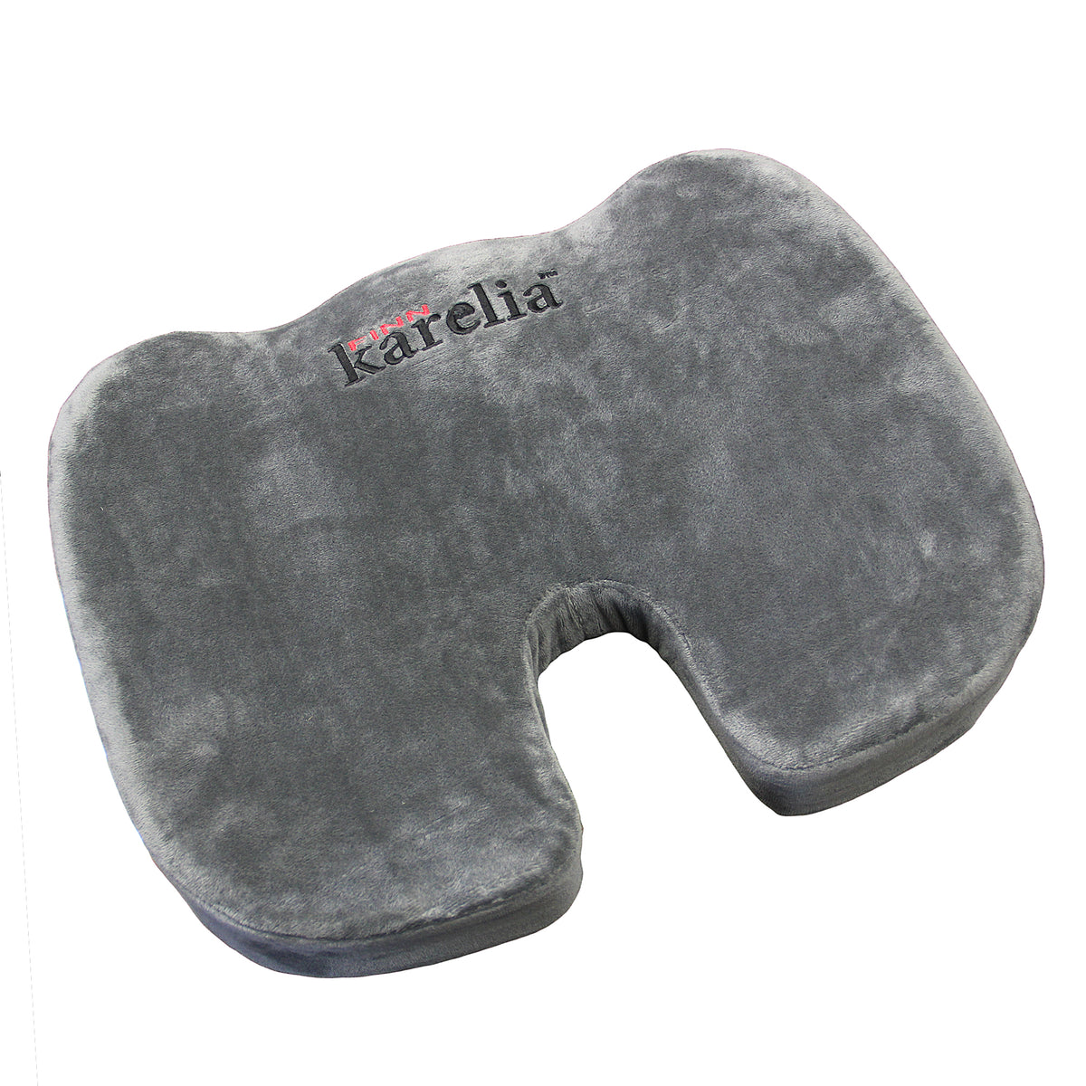 Memory Foam Lumbar Pillow for Car or Office Chair - Gray, Medium - Back Pain