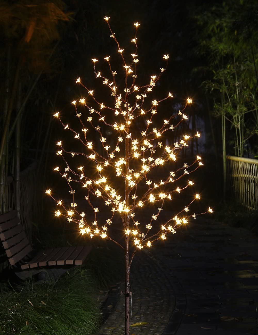 Rainleaf 6FT 208L LED Cherry Blossom Tree Warm White JUNELILYBEAUTY