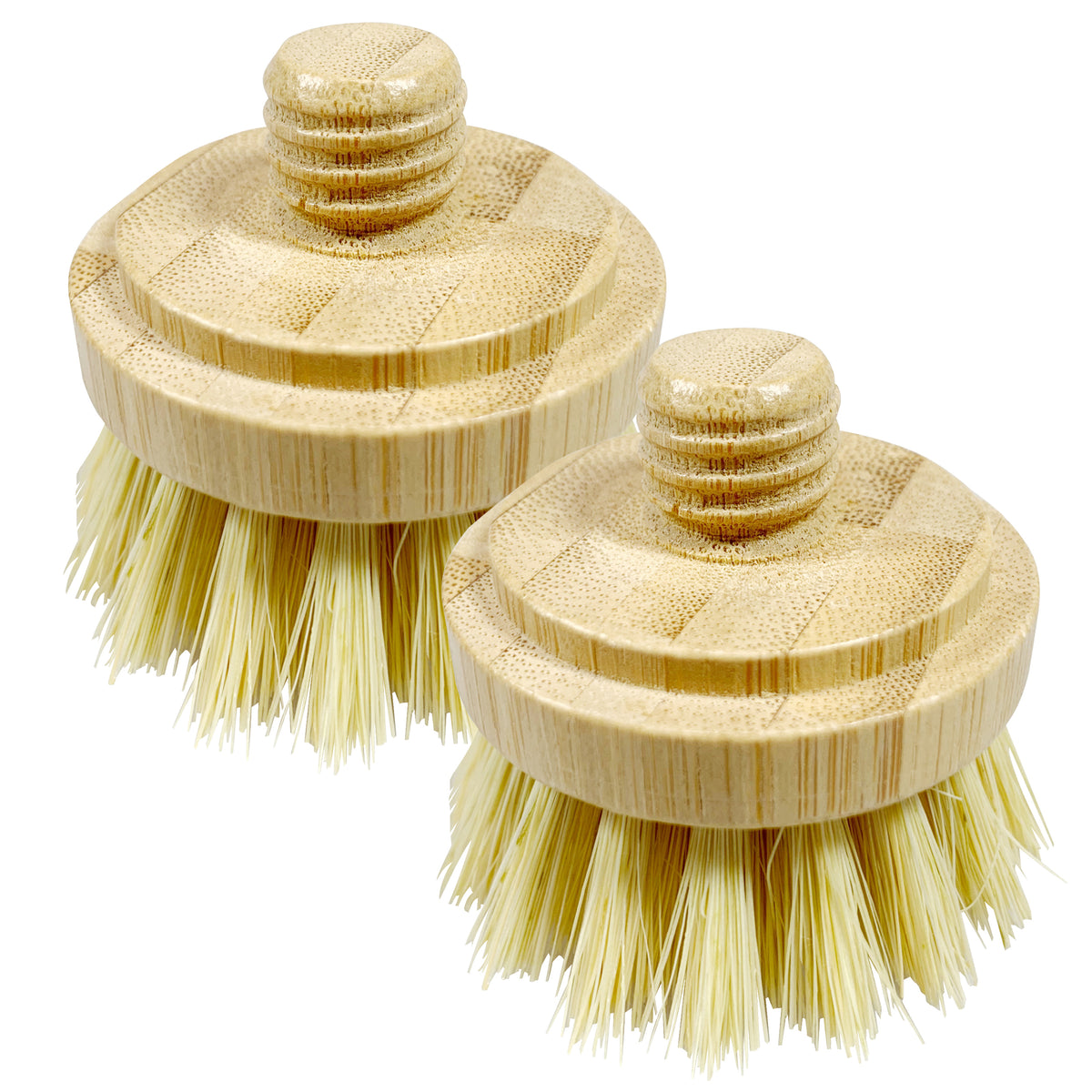 Bamboo, Sisal, and Coconut Dish + Pot Scrubber Pair