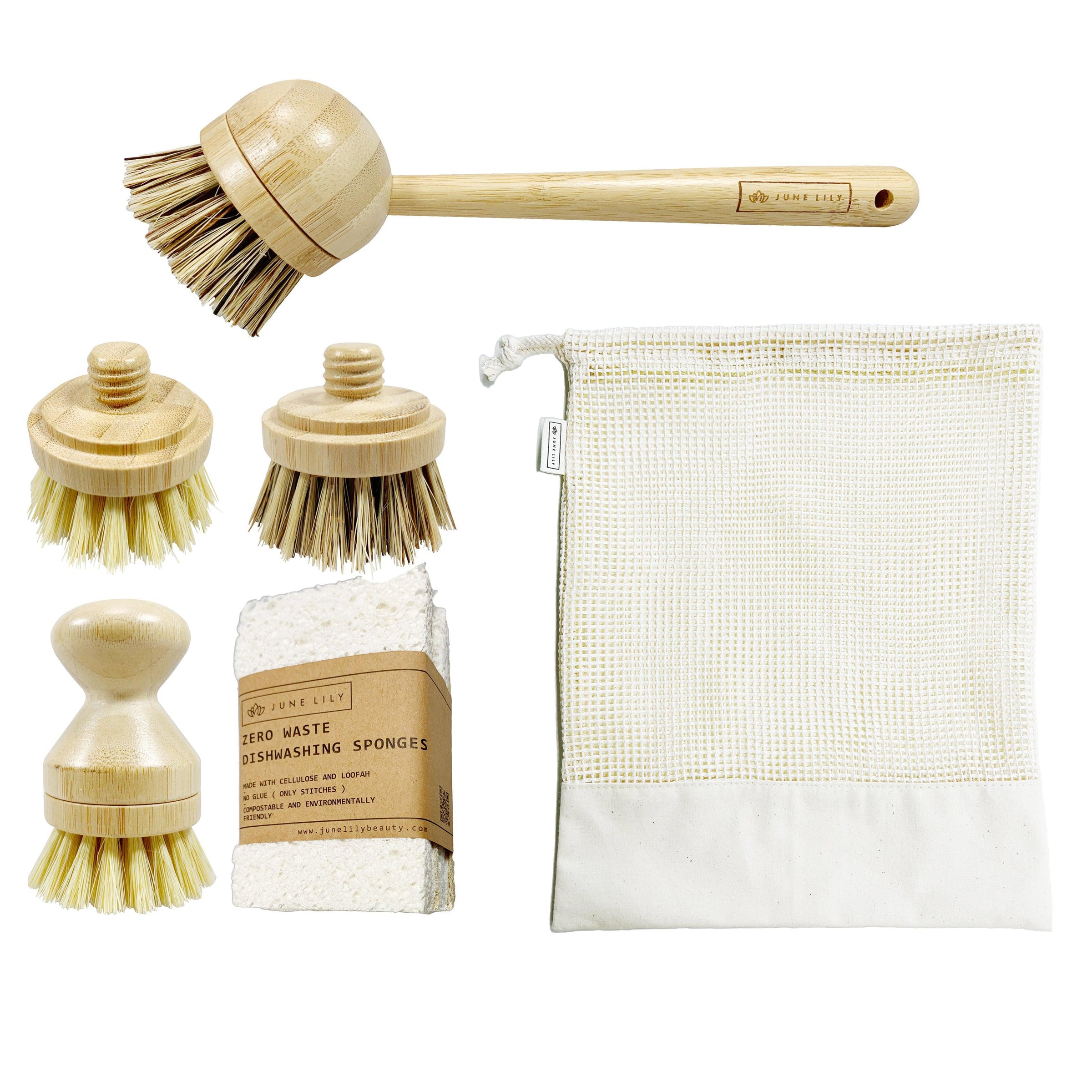 Eco Friendly Dish Brush & Cleaning Set — The Refill Store, GB